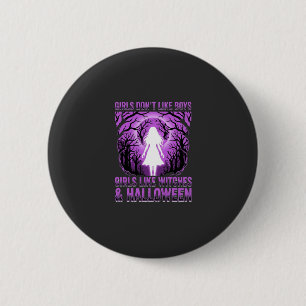Badge Rond 5 Cm Conception de Halloween pour filles comme des sorc