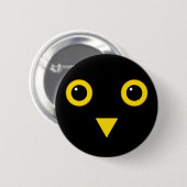 Badge Rond 5 Cm Conception de hibou (Devant & derrière)
