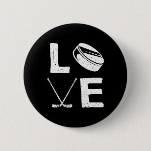 Badge Rond 5 Cm Conception de hockey drôle pour les enfants hommes