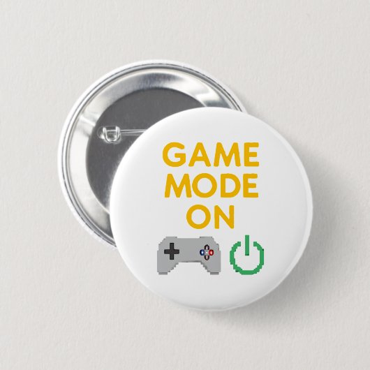 Badge Rond 5 Cm Conception de jeu en pixel art" (Devant & derrière)