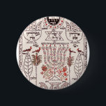 Badge Rond 5 Cm Conception de Kabbalah<br><div class="desc">Illustration antique et mystérieuse de Kabbalah,  de DoverPictura. Trouvez l'image originale chez http://doverpictura.com/collection/0486991636</div>