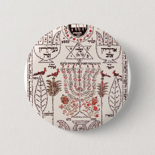 Badge Rond 5 Cm Conception de Kabbalah