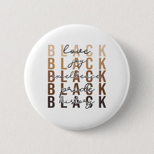 Badge Rond 5 Cm Conception de la célébration du Mois de l'histoire