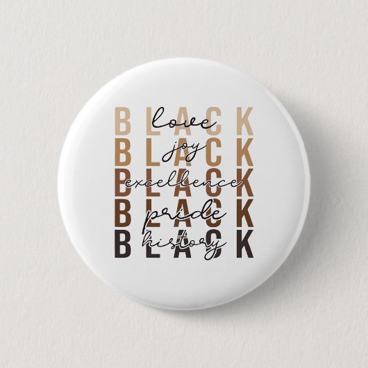 Badge Rond 5 Cm Conception de la célébration du Mois de l'histoire (Devant)