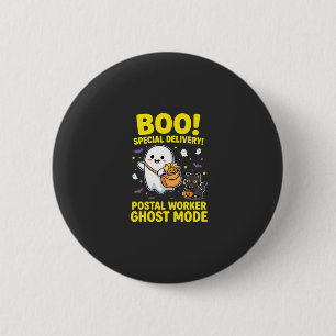 Badge Rond 5 Cm Conception de la fête d'Halloween en mode fantôme