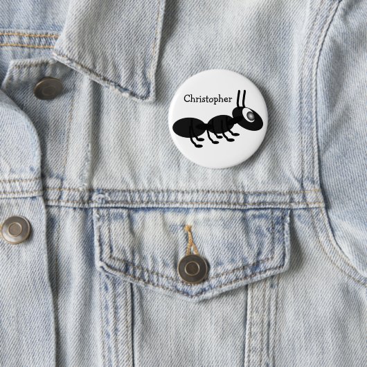 Badge Rond 5 Cm Conception de la fourmi (En situation)