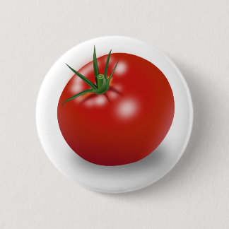 Badge Rond 5 Cm Conception de la tomate rouge
