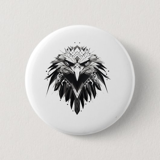 Badge Rond 5 Cm Conception de l'aigle 2 (Devant)