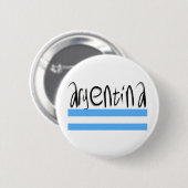 Badge Rond 5 Cm Conception de l'Argentine ! (Devant & derrière)