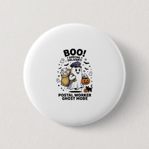 Badge Rond 5 Cm Conception de livraison d'Halloween en mode fantôm