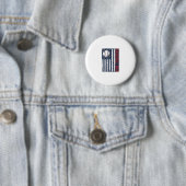 Badge Rond 5 Cm Conception de maillot de drapeau de papa de baseba (En situation)
