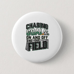 Badge Rond 5 Cm Conception de maillot de terrain vintage de footba