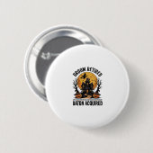 Badge Rond 5 Cm Conception de maison hantée sorcière directeur de (Devant & derrière)