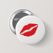 Badge Rond 5 Cm Conception de marque de baiser (Devant & derrière)
