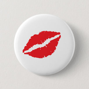 Badge Rond 5 Cm Conception de marque de baiser