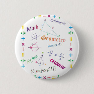 Badge Rond 5 Cm Conception de maths