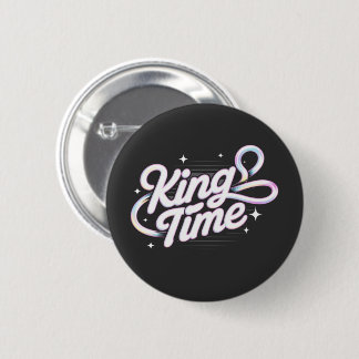Badge Rond 5 Cm Conception de motivation de typographie rétro King