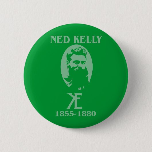 Badge Rond 5 Cm Conception de Ned Kelly (Devant)