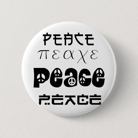 Badge Rond 5 Cm Conception de paix ! (Devant)