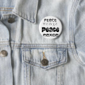 Badge Rond 5 Cm Conception de paix ! (En situation)