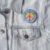 Badge Rond 5 Cm Conception de paix (En situation)