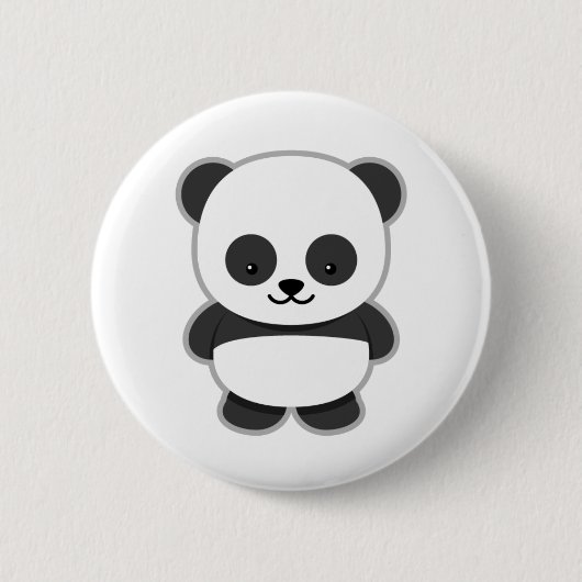 Badge Rond 5 Cm Conception de Panda Mignon (Devant)
