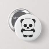 Badge Rond 5 Cm Conception de Panda Mignon (Devant & derrière)