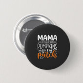 Badge Rond 5 Cm Conception de patch de citrouilles maman Halloween (Devant & derrière)