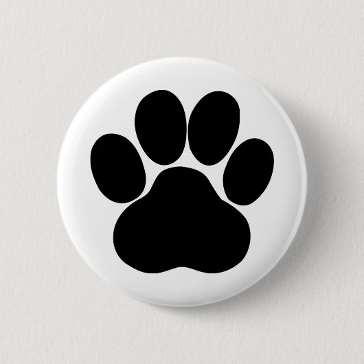 Badge Rond 5 Cm Conception de pieds de panda (Devant)