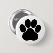 Badge Rond 5 Cm Conception de pieds de panda (Devant & derrière)