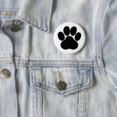Badge Rond 5 Cm Conception de pieds de panda (En situation)