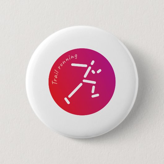 Badge Rond 5 Cm Conception de piste en cours (Devant)