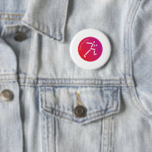 Badge Rond 5 Cm Conception de piste en cours (En situation)