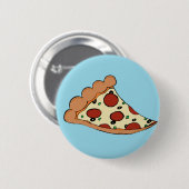 Badge Rond 5 Cm Conception de pizza (Devant & derrière)