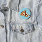 Badge Rond 5 Cm Conception de pizza (En situation)