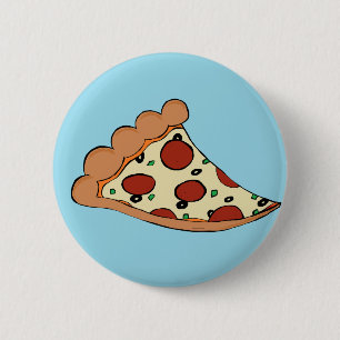 Badge Rond 5 Cm Conception de pizza