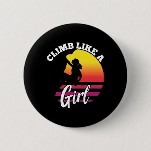 Badge Rond 5 Cm Conception de randonnée en montagne cool pour femm