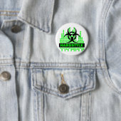Badge Rond 5 Cm Conception de rythme de Hardstyle (En situation)