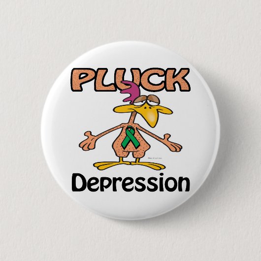 Badge Rond 5 Cm Conception de sensibilisation à la dépression (Devant)