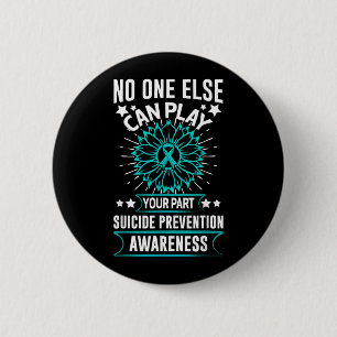 Badge Rond 5 Cm Conception de sensibilisation à la prévention de v