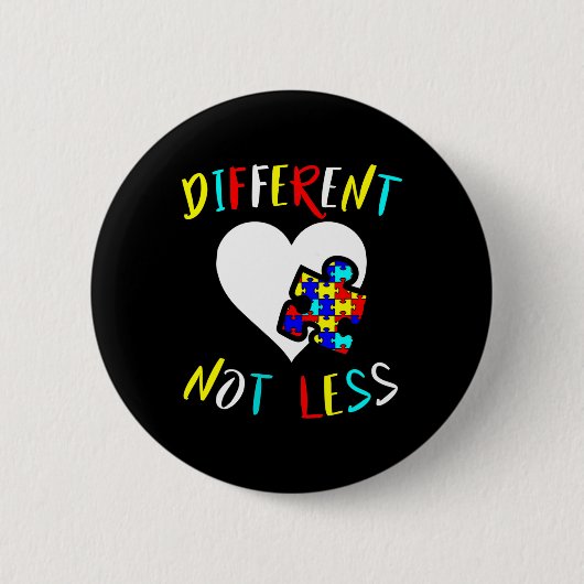 Badge Rond 5 Cm Conception de sensibilisation à l'autisme Cadeau D (Devant)