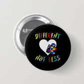 Badge Rond 5 Cm Conception de sensibilisation à l'autisme Cadeau D (Devant & derrière)