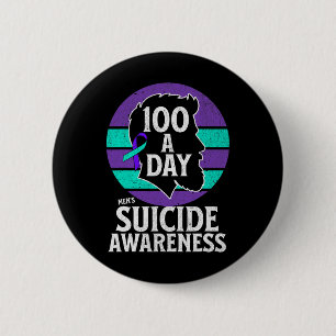 Badge Rond 5 Cm Conception de sensibilisation au suicide chez les