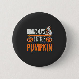 Badge Rond 5 Cm Conception de sorcière d'Halloween de petite citro