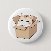 Conception de sticker Kawaii Chat Mignon dans une