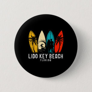 Badge Rond 5 Cm Conception de surfboarder de plage de Retro Lido K