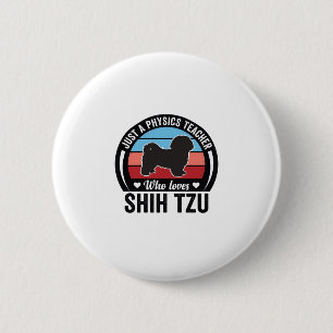 Badge Rond 5 Cm Conception de T-shirt de chien vintage de professe