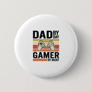 Badge Rond 5 Cm Conception de T-Shirt de manette vintage pour papa