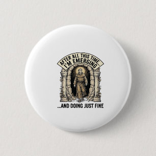 Badge Rond 5 Cm Conception de T-shirt graphique de gravure d'humou