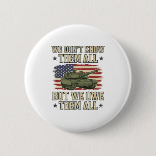 Badge Rond 5 Cm Conception de T-shirt Patriotique de Char de Souve